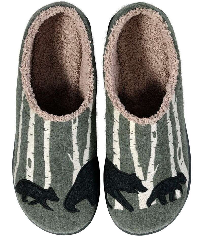 エルエルビーン メンズ シューズ スリッポン・ローファー L.L.Bean L.L. Bean Men's Daybreak Bear Motif Slippers Green グリーン|ReVida 店