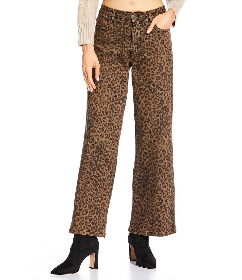 ジャンビニ レディース ボトムス デニムパンツ プリント デニム ジーンズ Gianni Bini Lila Leopard Print Denim Jeans Wash Leopard アニマル