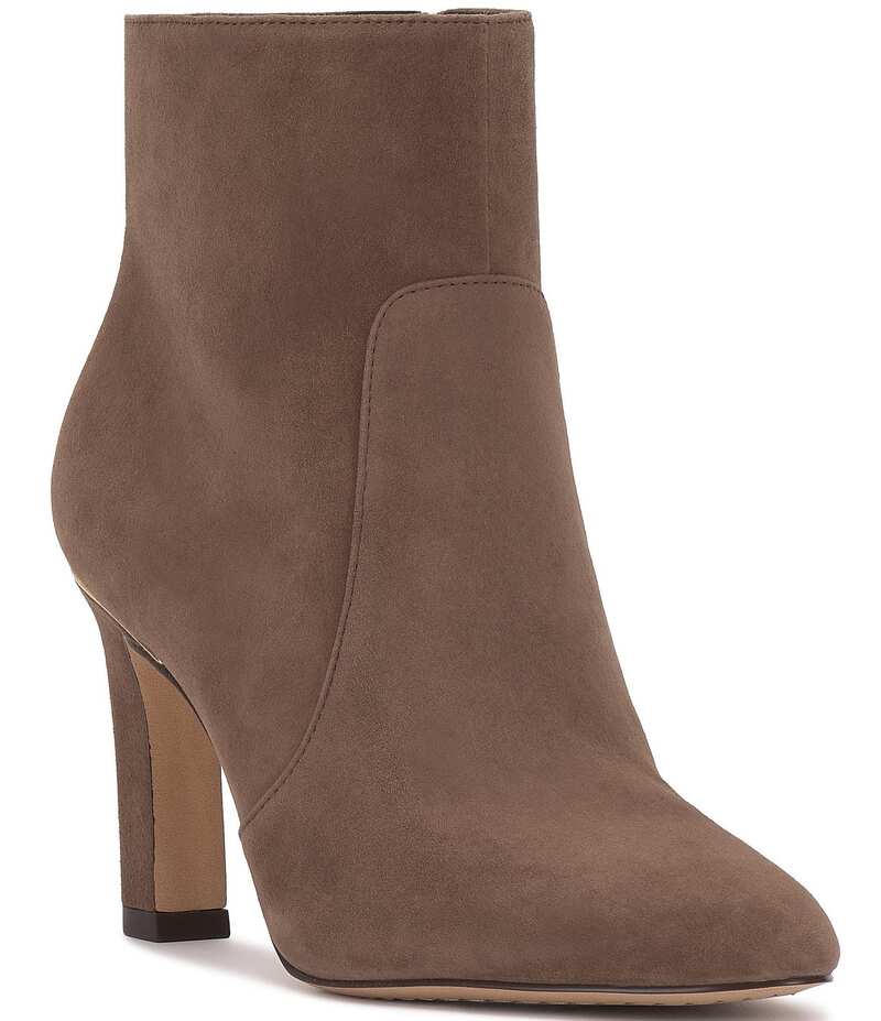 ヴィンスカムート レディース シューズ ブーツ・レインブーツ スエード アンクル ブーツ Vince Camuto Greer Suede Zip Up Ankle Booties Toasted Taupe トープ