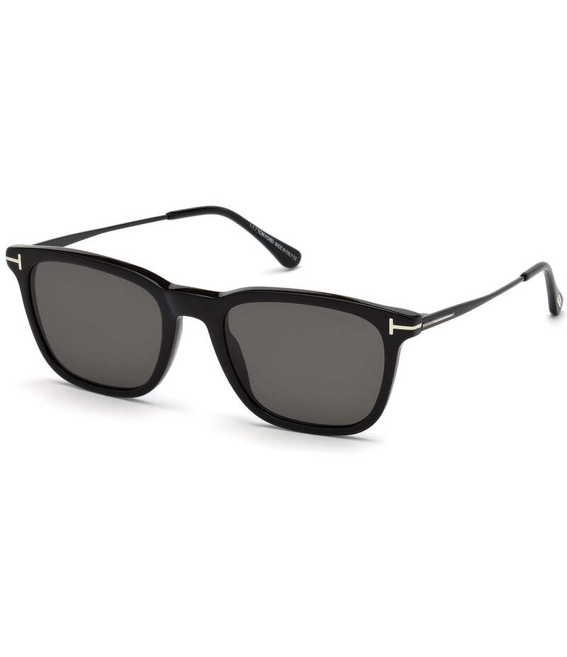 トム・ジェラルド・r・フォード レディース 添え物 サングラス・アイウェア TOM FORD Men\u0027s Arnaud 53粍 Wayfarer Polarized Sunglasses Black/Smoke 黒いこと