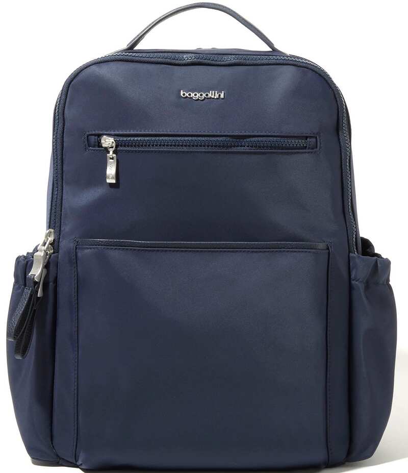 バッガリーニ レディース バッグ ハンドバッグ Baggallini Tribeca Expandable Laptop Backpack French Navy ネイビー|ReVida 店