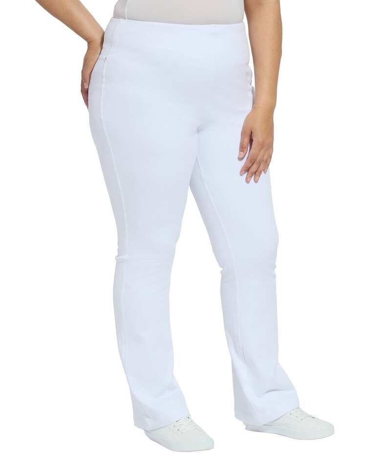 リジー レディース ボトムス カジュアルパンツ ブーツカット プラスサイズ デニム ブーツ レギンス Lysse Plus Size Denim Baby Bootcut Leggings White ホワイト|ReVida 店