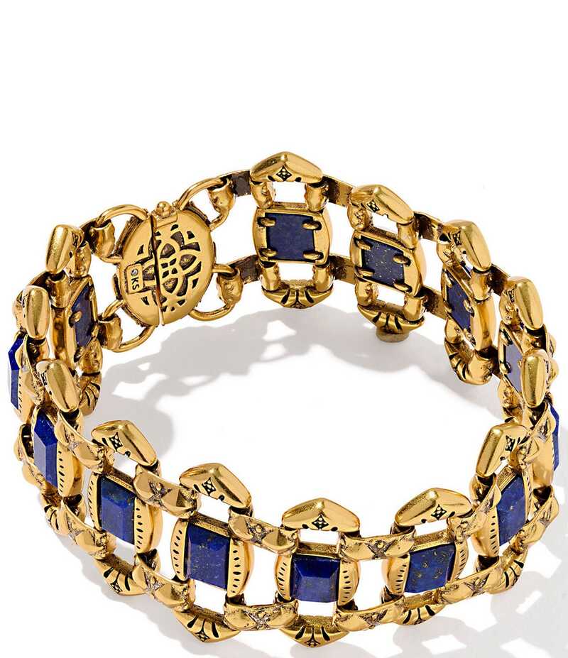 ケンドラスコット レディース アクセサリー ブレスレット・バングル・アンクレット Kendra Scott Catherine Blue Lapis Statement Line Bracelet Vintage Gold Blue Lapis ブルー