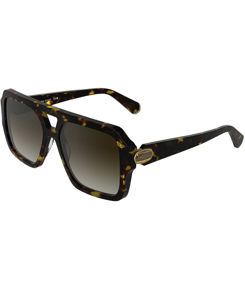 ケンドラスコット レディース アクセサリー サングラス・アイウェア Kendra Scott Women's Elisa 57mm Navigator Sunglasses Dark Havana/Tiger Eye/Brown ブラウン