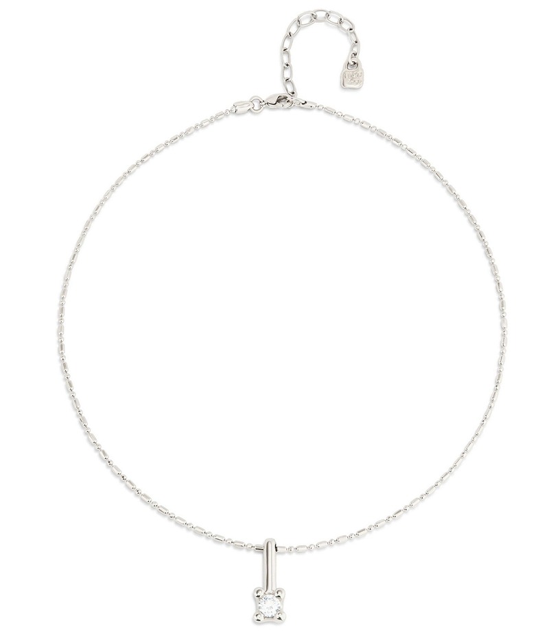 ウノデ 50 レディース アクセサリー ネックレス・チョーカー レース UNOde50 Spiritual Collection Divine Sterling Silver Crystal Drop Short Pendant Necklace Silver シルバー|ReVida 店