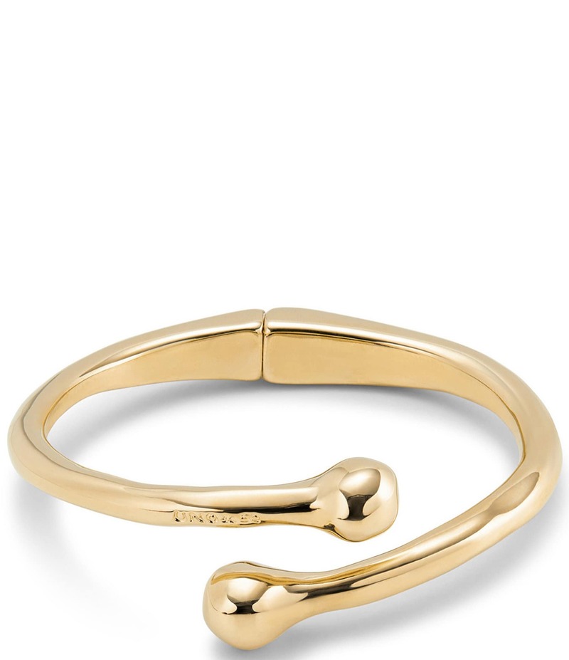 ウノデ 50 レディース アクセサリー ブレスレット・バングル・アンクレット UNOde50 Youthful Collection Comeback 18k Gold Bypass Bangle Bracelet Gold ゴールド|ReVida 店