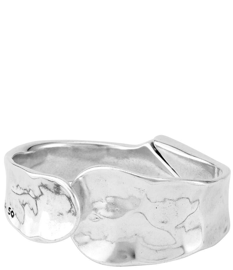 ウノデ 50 レディース アクセサリー ブレスレット・バングル・アンクレット UNOde50 Waves Sculptural Sterling Silver Bangle Bracelet Silver シルバー｜ReVida 店