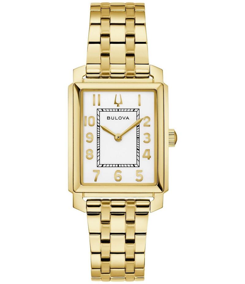 ブロバ レディース アクセサリー 腕時計 Tシャツ Bulova Women's Two Hand Gold Tone Stainless Steel Bracelet Watch Gold ゴールド 59,290円
