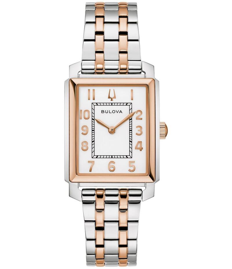 ブロバ レディース アクセサリー 腕時計 Tシャツ Bulova Women's Two Hand Two Tone Stainless Steel Bracelet Watch Two Tone 58,680円