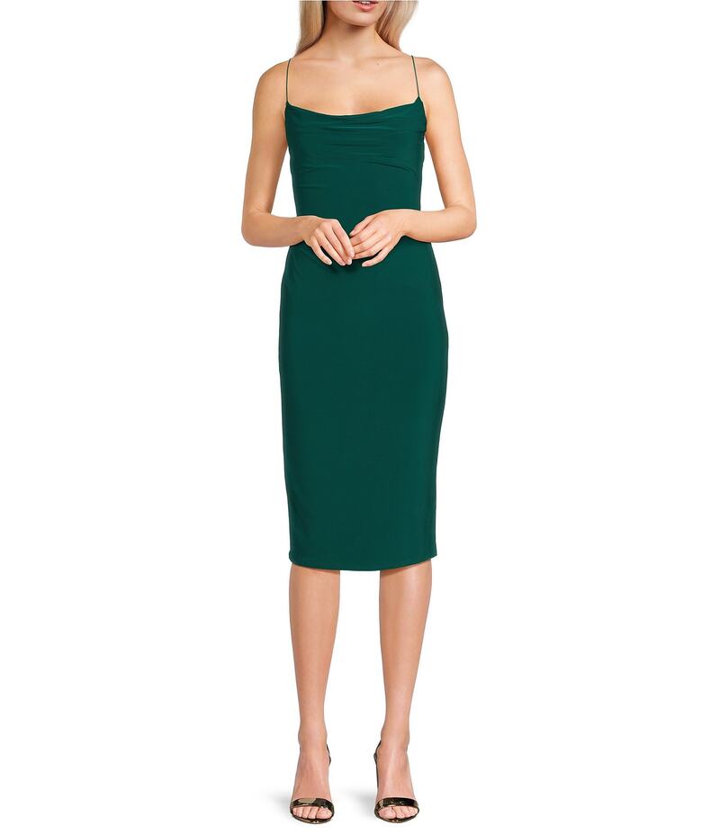 ビーダーリン レディース トップス ワンピース ミディワンピース ミディ ノースリーブ B. Darlin Cowl Neck Sleeveless Midi Dress Hunter