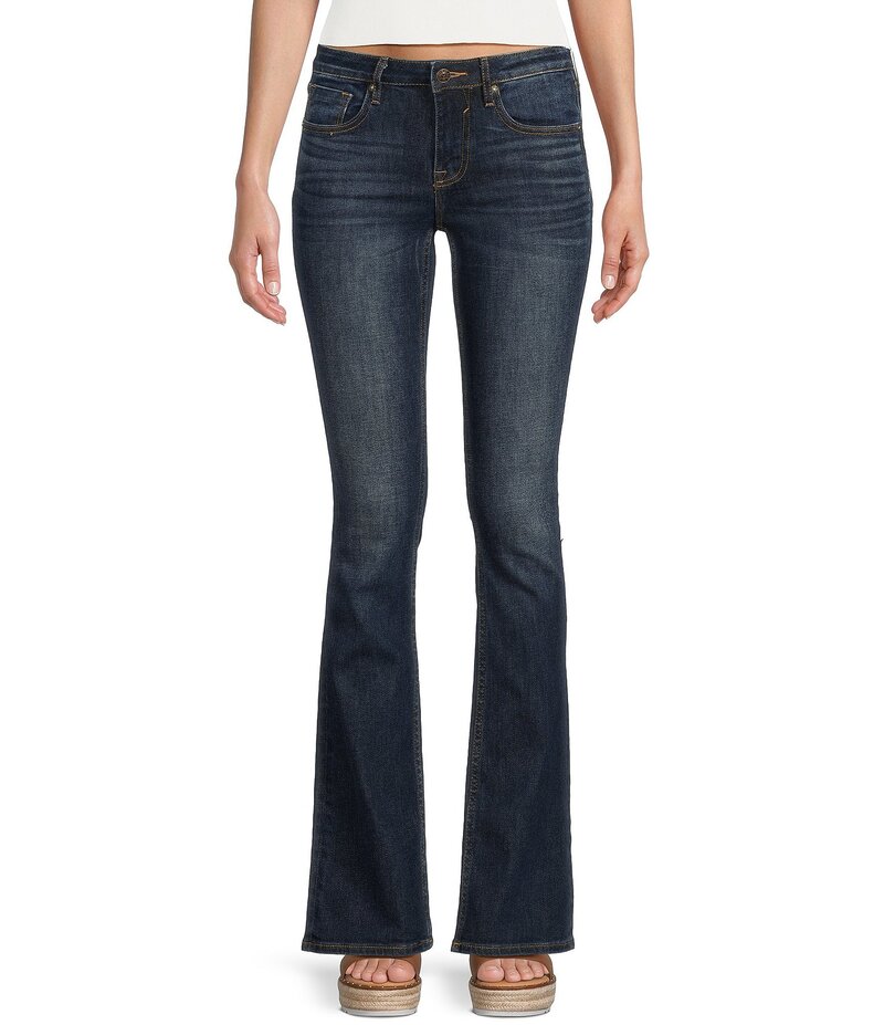 ヴィゴス レディース ボトムス デニムパンツ ブーツカット ブーツ ジーンズ Vigoss Mid Rise Bootcut Jeans Dark Wash|ReVida 店
