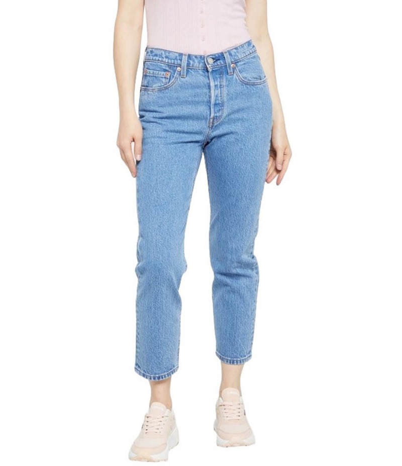 リーバイス レディース ボトムス デニムパンツ クロップド ジーンズ Levi'sR 501R Original Mid Rise Fitted Cropped Jeans Blue ブルー