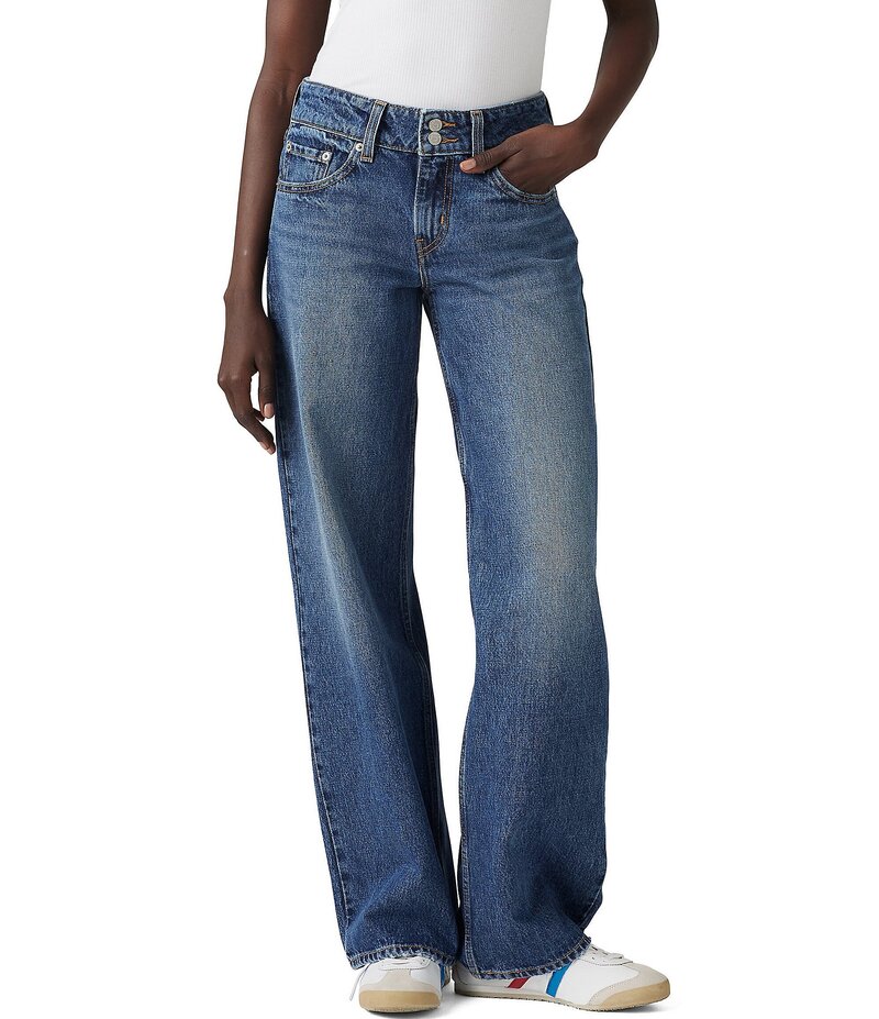 リーバイス レディース ボトムス デニムパンツ ローライズ ジーンズ Levi'sR Super-Low-Rise Loose Fit Jeans Blended Beauty｜ReVida 店