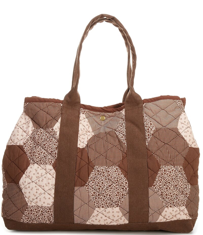 フリーピープル レディース バッグ トートバッグ パッチワーク コットン Free People Pippa Patchwork Cotton Tote Bag Neutral Mix