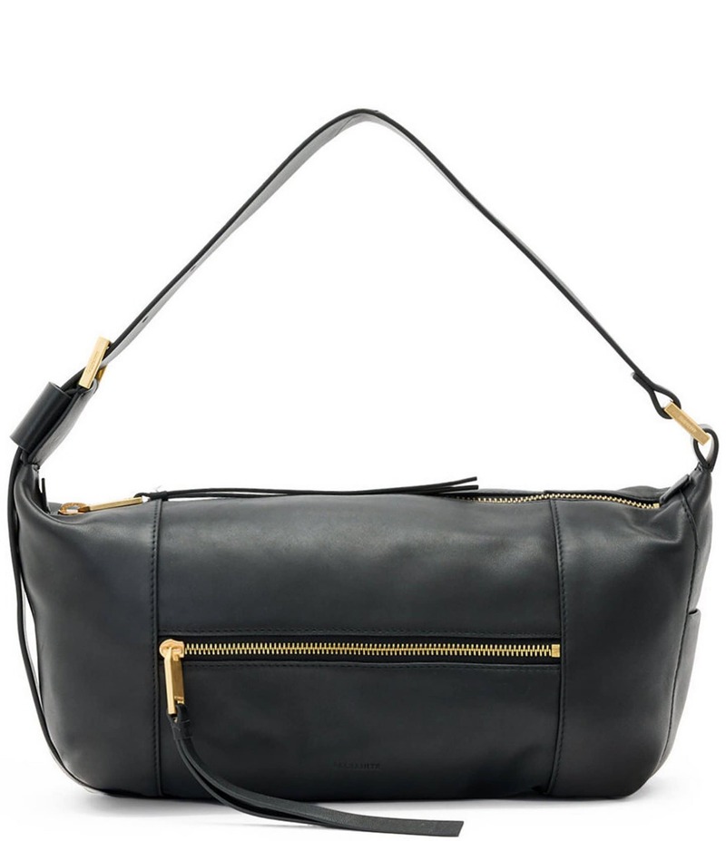 オールセインツ レディース バッグ ショルダーバッグ レザー ALLSAINTS Vega Leather East-West Shoulder Bag Black ブラック