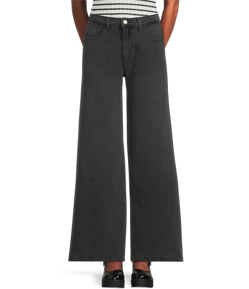 シルバー ジーンズ レディース ボトムス デニムパンツ スリムフィット ワイドレッグ Silver Jeans Co. Highly Desirable High Rise Slim Fit Wide Leg Jeans Ash アッシュ