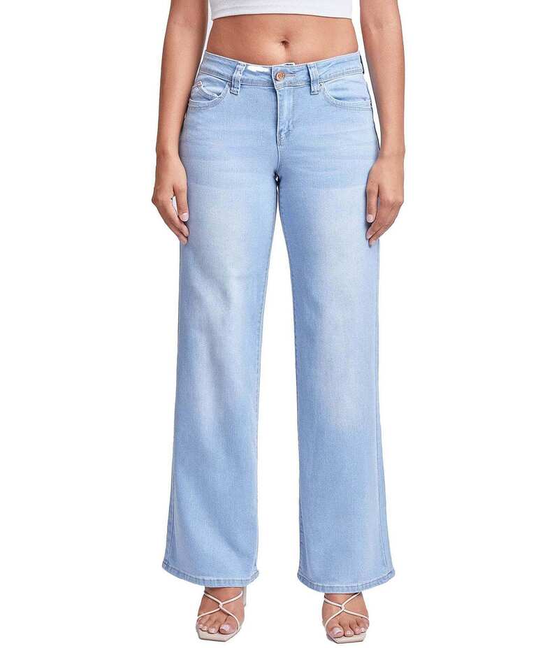 YMI ジーンズ レディース ボトムス デニムパンツ ジーンズ YMI Jeanswear Wide Legs Jeans Light Blue ブルー