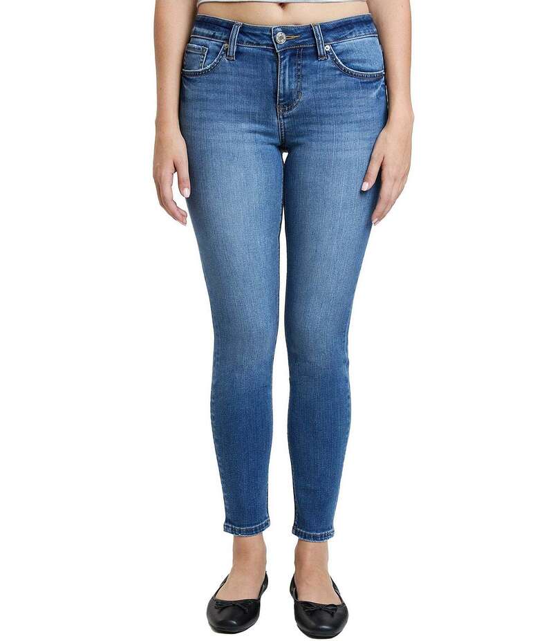 YMI デニム レディース ボトムス ジーンズズボン下 デニム YMI Jeanswear Mid Rise Super Soft Skinny Jeans Medium Blue 青色