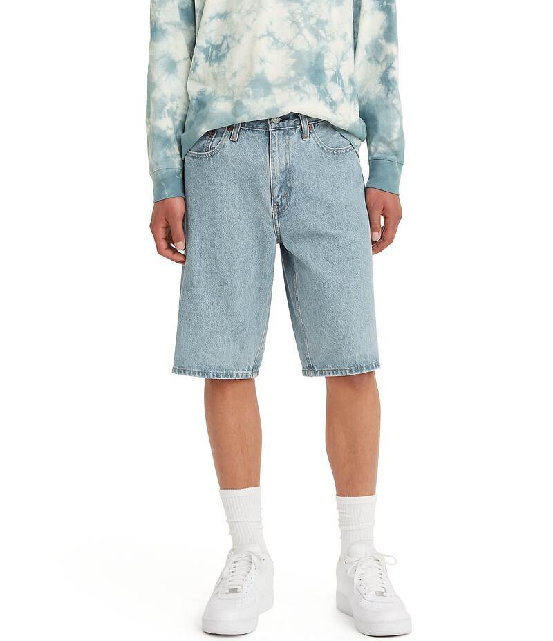 リーバイス メンズ ボトムス ハーフパンツ・ショーツ トール ショートパンツ デニム LeviR Big \u0026 Tall 469 Loose Fit 12 Inseam Denim Shorts Light Run デニム