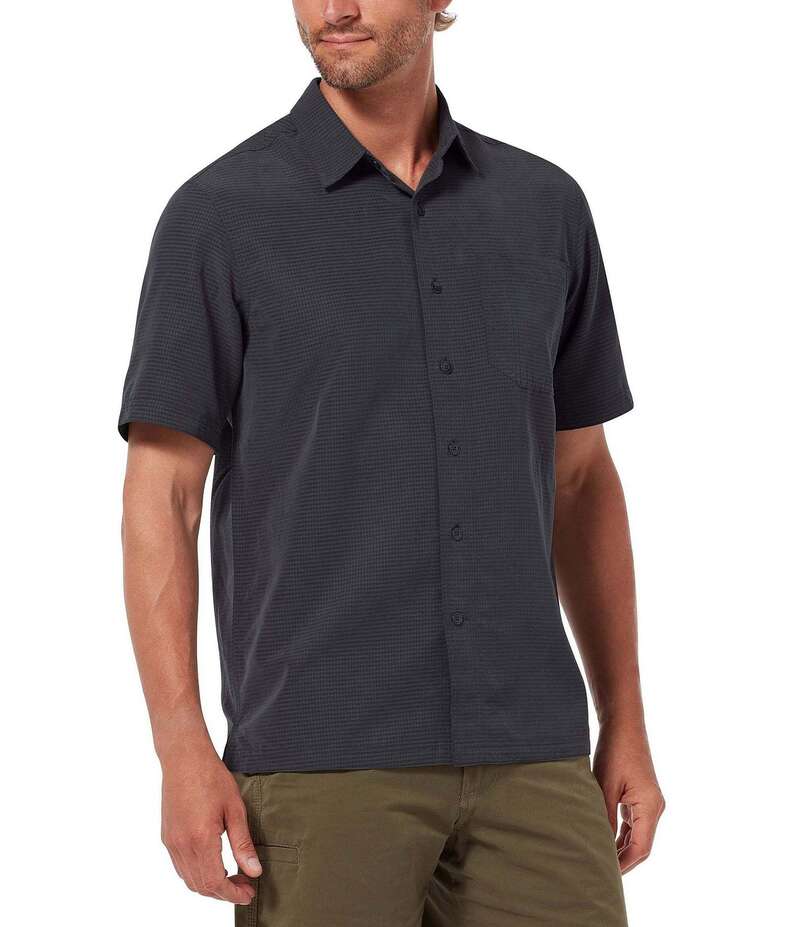 ロイヤルロビンズ メンズ トップス シャツ Royal Robbins Desert Pucker Dry Performance Short Sleeve Woven Shirt Asphalt
