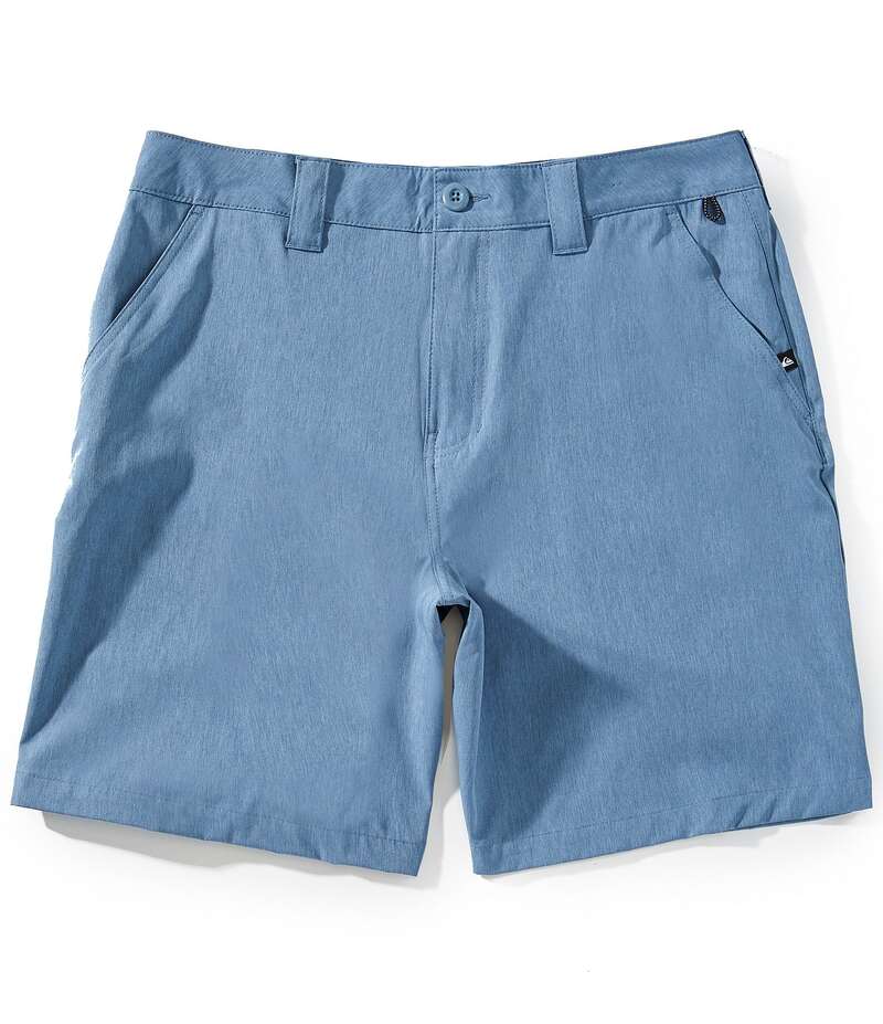 クイックシルバー メンズ ボトムス ハーフパンツ・ショーツ ショートパンツ Quiksilver Union Heather Amphibian 20 Outseam Hybrid Shorts Copen Blue ブルー