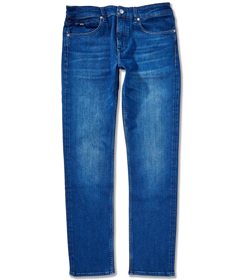 ヒューゴボス メンズ ボトムス カジュアルパンツ スリムフィット デニム ジーンズ Hugo Boss BOSS Slim Fit Delaware Stretch Denim Jeans Navy ネイビー