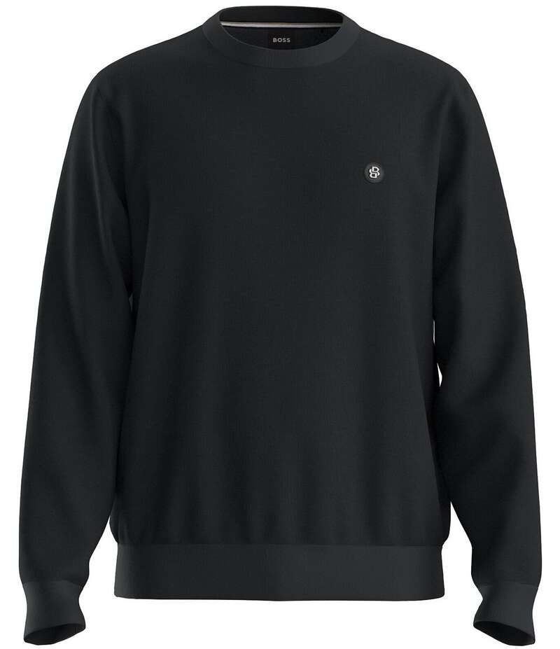 ヒューゴボス メンズ アウター パーカー・スウェット スウェット シャツ Hugo Boss BOSS C-Sharpe Sweatshirt Black ブラック｜ReVida 店