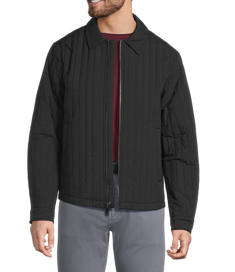 ムラノ メンズ アウター ジャケット・ブルゾン ジャケット Murano The Checkmate Striped Jacket Black ブラック