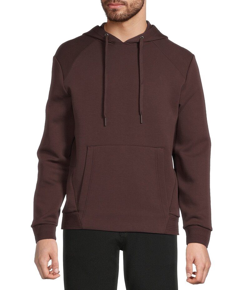 ムラノ メンズ アウター パーカー・スウェット スリムフィット トール パーカー Murano Big \u0026 Tall Liquid Luxury Slim Fit Long Sleeve Hoodie Deep Wine ワイン