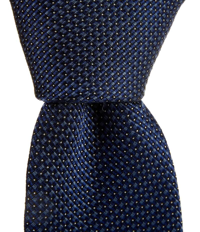 ヒューゴボス メンズ アクセサリー ネクタイ シルク Hugo Boss Textured Pattern 2.95 Silk Tie Open Blue ブルー