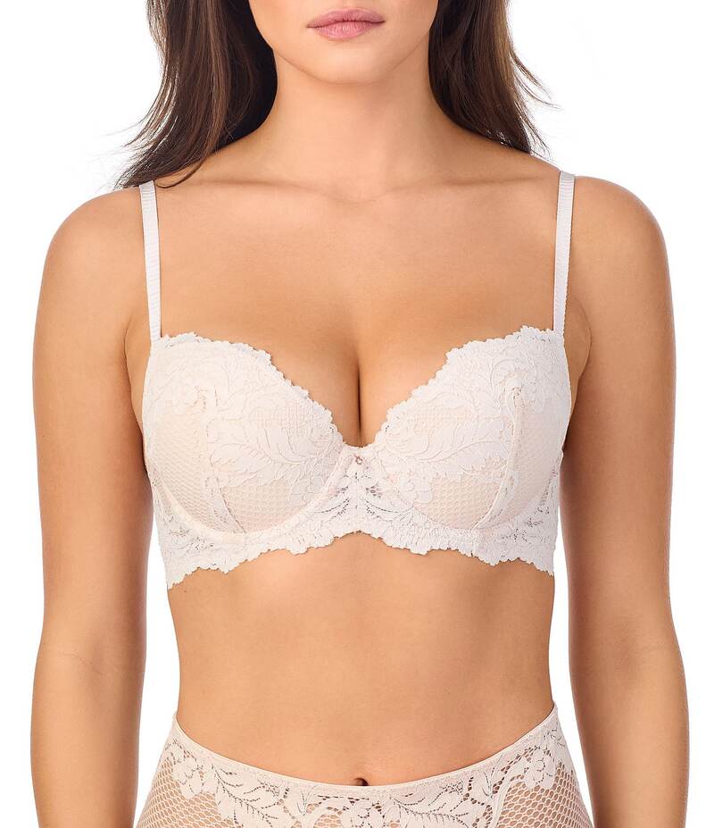 レミステレー レディース アンダーウェア ブラジャー レース Le Mystere Lace Allure Cut & Sewn Padded Demi Bra Soft Shell