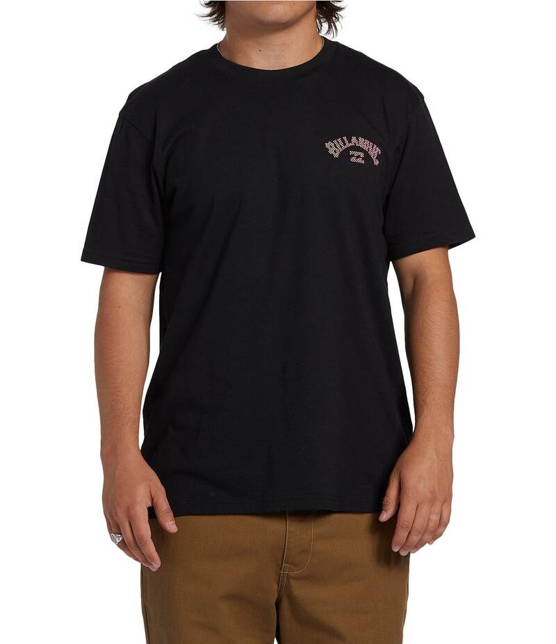 散らし広告ボン メンズ トップス プルオーバー プルオーバー グラフィック Billabong Short Sleeve Arch Fill Graphic T-Shirt Black 黒いこと