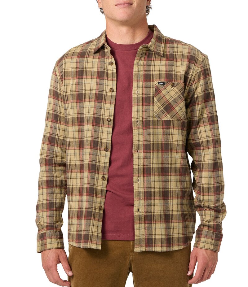 オニール メンズ トップス シャツ O'Neill Redmond Yarn Dyed Plaid Long Sleeve Flannel Shirt Twill チェック