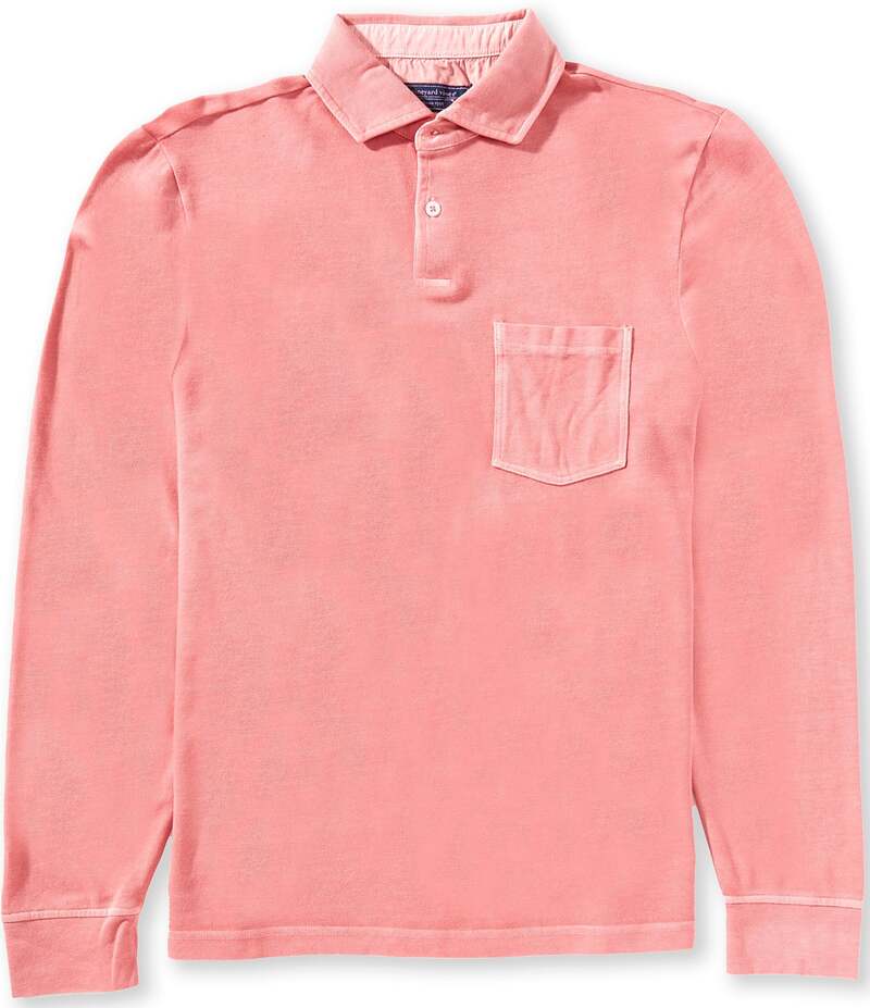 ヴァインヤードヴァインズ メンズ トップス シャツ ポロシャツ Vineyard Vines Garment-Dye Pique Long Sleeve Polo Shirt Jetty