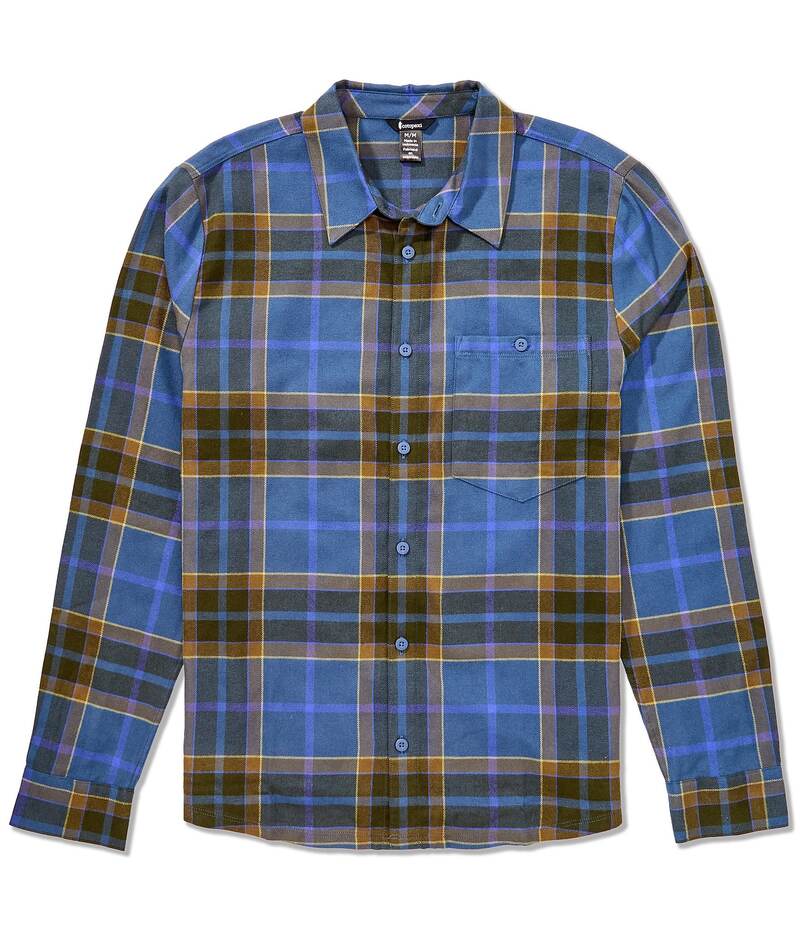 コートパクシー メンズ トップス プルオーバー Cotopaxi Quedo Medium Plaid Flannel Long Sleeve Woven Shirt Deep Sea Plaid 読み合わせる