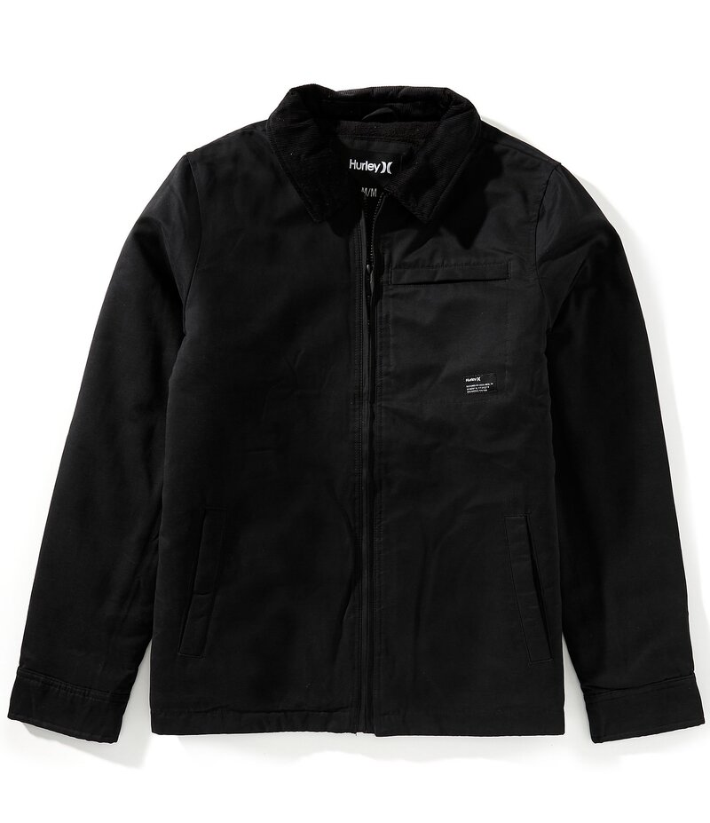ハーレー メンズ アウター ジャケット・ブルゾン フリース ジャケット Hurley Robson Polar Fleece Jacket Black/Black ブラック