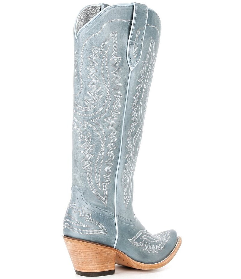 アリアト レディース シューズ ブーツ・レインブーツ トール ブーツ レザー Ariat Women's Casanova Tall Leather Western Boots Vintage Denim デニム