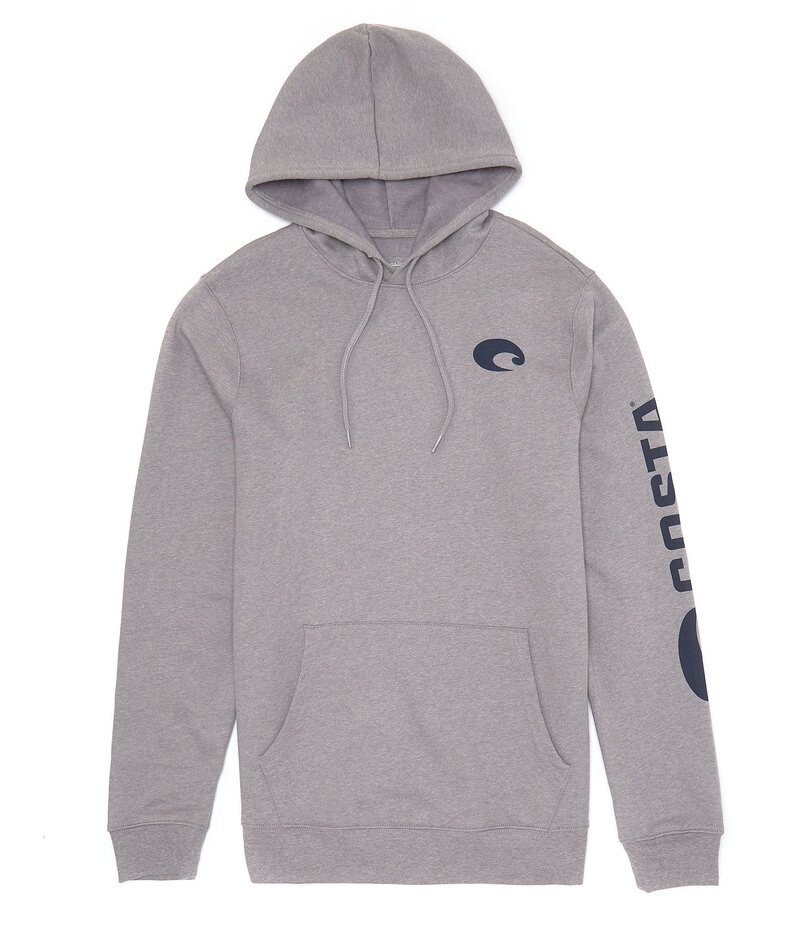 コスタ メンズ アウター パーカー・スウェット フリース パーカー Costa Core Fleece-Lined Long Sleeve Hoodie Gray Heather グレー｜ReVida 店