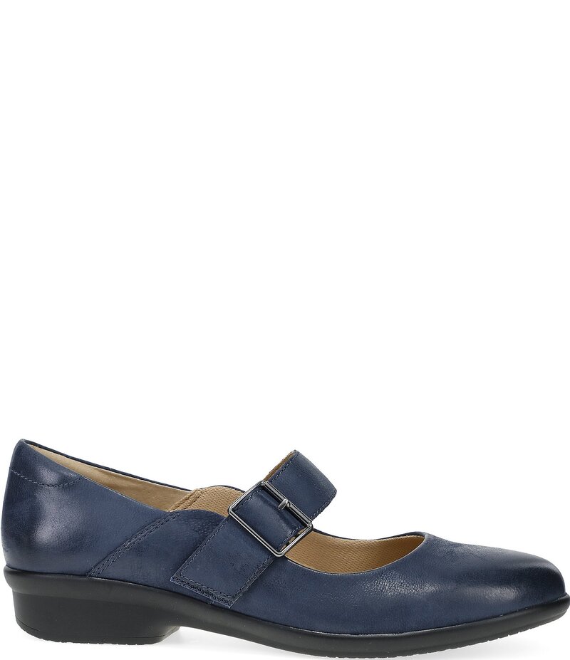 ダンスコ レディース シューズ パンプス なめし革 Dansko Collette Burnished Nubuck Leather Mary Janes Navy 米国海軍