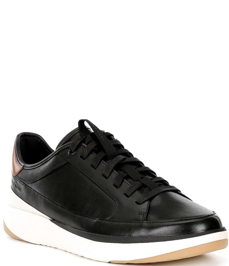 コールハーン メンズ シューズ スニーカー レザー Cole Haan Men's GRANDPRO All Day Court Leather Sneaker Black/British Tan/Ivory アイボリー 18,801円