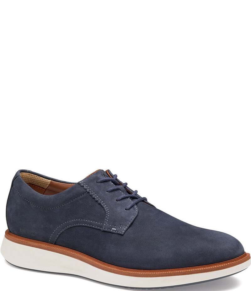 ジョンストンアンドマーフィー メンズ シューズ ドレスシューズ オックスフォード Johnston & Murphy Men's XC+Parker Waterproof Nubuck Plain Toe Oxfords Navy ネイビー