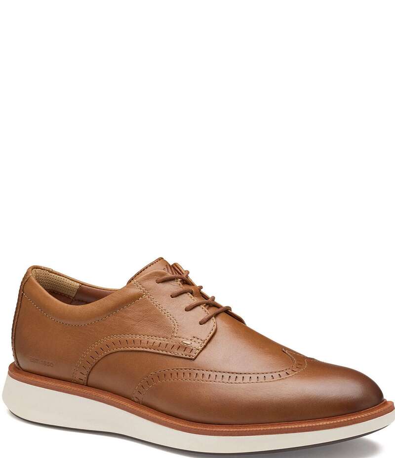 ジョンストンアンドマーフィー メンズ シューズ ドレスシューズ ウィングチップ オックスフォード レザー Johnston & Murphy Men's XC+Parker Waterproof Leather Wingtip Oxfords Tan タン