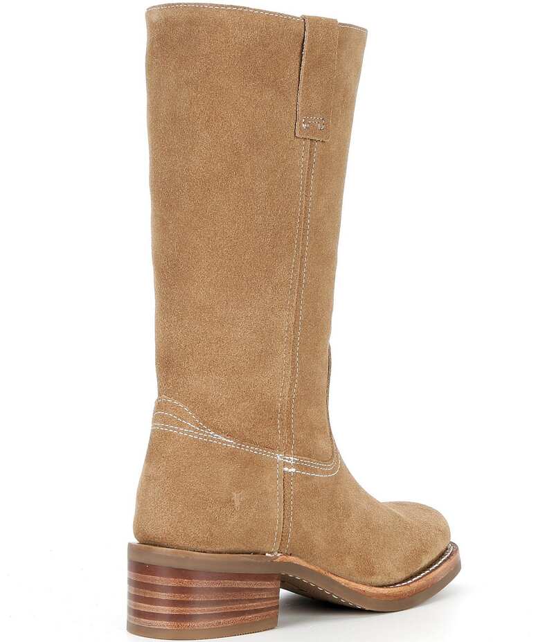 フライ レディース シューズ ブーツ・レインブーツ トール スエード ブーツ Frye Campus 12R Tall Suede Riding Boots Tan Buck タン|ReVida 店