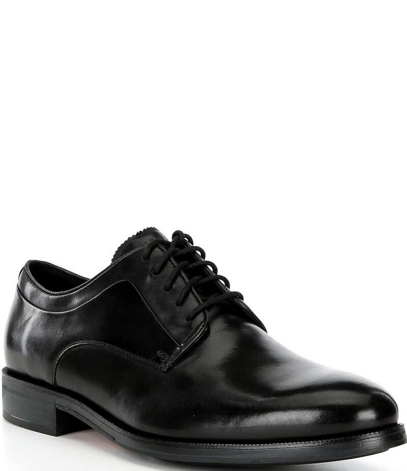 コールハーン メンズ シューズ ドレスシューズ オックスフォード レザー Cole Haan Men's Dean Grand Leather Plain Toe Oxfords Black/CH Natural/Dark Natural ブラック