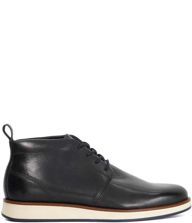 デューンロンドン メンズ シューズ ブーツ・レインブーツ アンクル ブーツ なめし革 Dune London Men\u0027s Smoky Leather Casual Ankle Boots Black 黒いこと