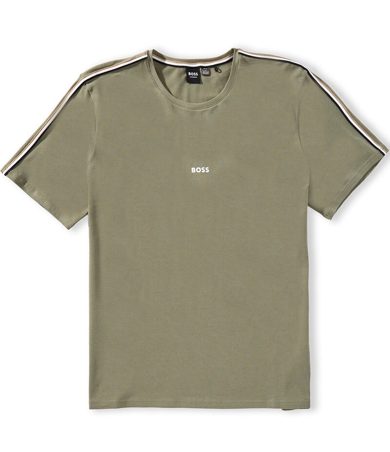 ヒューゴボス メンズ トップス シャツ Tシャツ Hugo Boss Raglan-Sleeve Unique T-Shirt Green グリーン