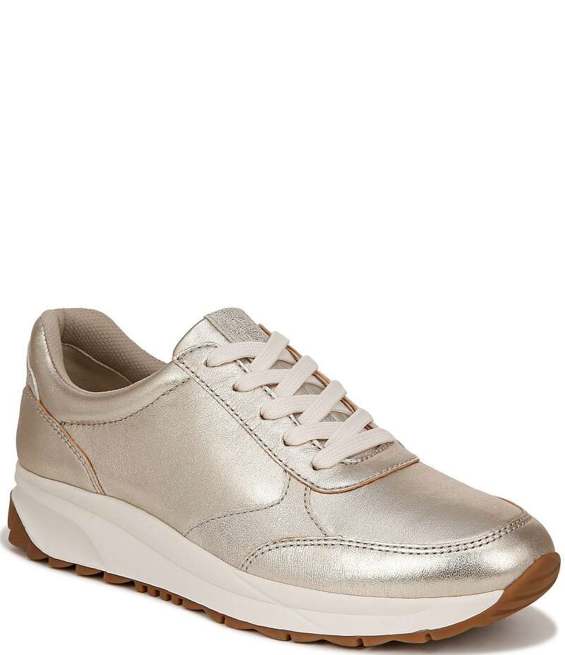 ナチュライザー レディース シューズ スニーカー レース レザー Naturalizer Shay Leather Lace Up Sneakers Champagne/Light Gold ゴールド