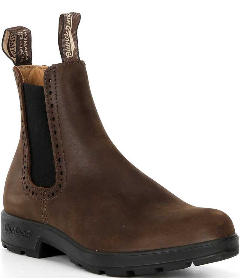 ブランドストーン レディース シューズ ブーツ・レインブーツ ブローグ ブーツ レザー Blundstone Women's Original Water-Resistant Leather Brogue Booties Antique Brown ブラウン