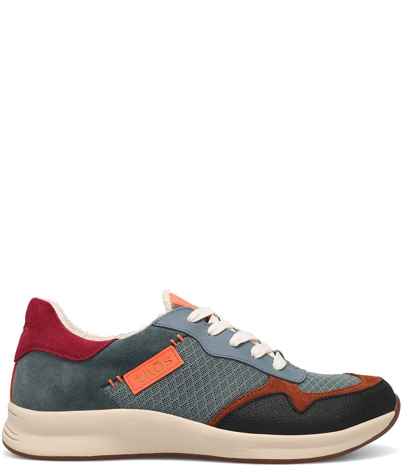 タオスフットウェア レディース シューズ スニーカー メッシュ スエード Taos Footwear Detour Mesh and Suede Sneakers Dark Teal Multi ティール