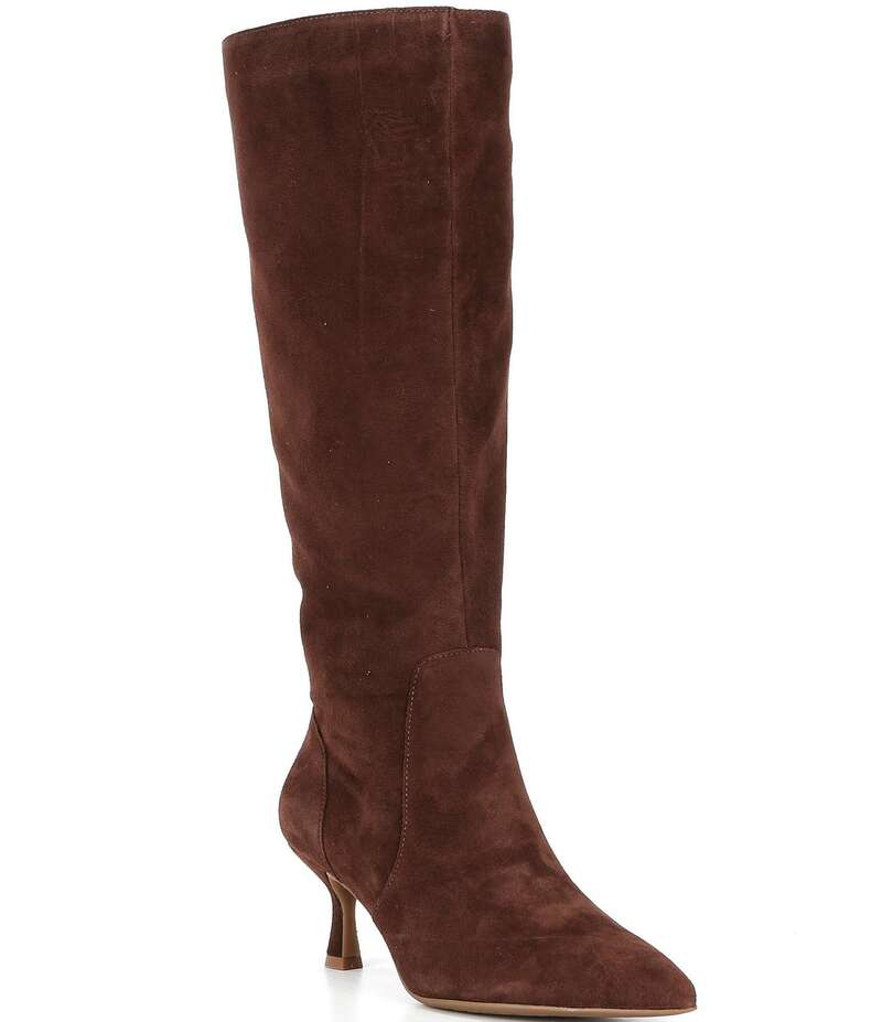 ジービー レディース シューズ ブーツ・レインブーツ トール スエード ブーツ GB It-Girl Suede Pointed Toe Tall Boots True Brandy